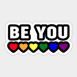 Be You LGBT Flag Gay Pride Month Sticker